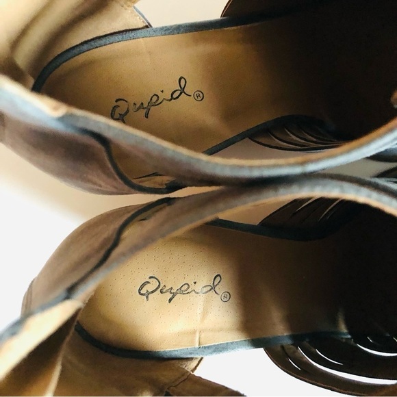 Qupid Zooey Western Woven Pointed Toe Booties - Picture 15 of 16